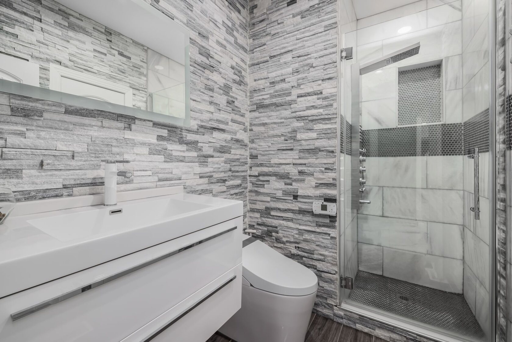 Custom tile bath remodel