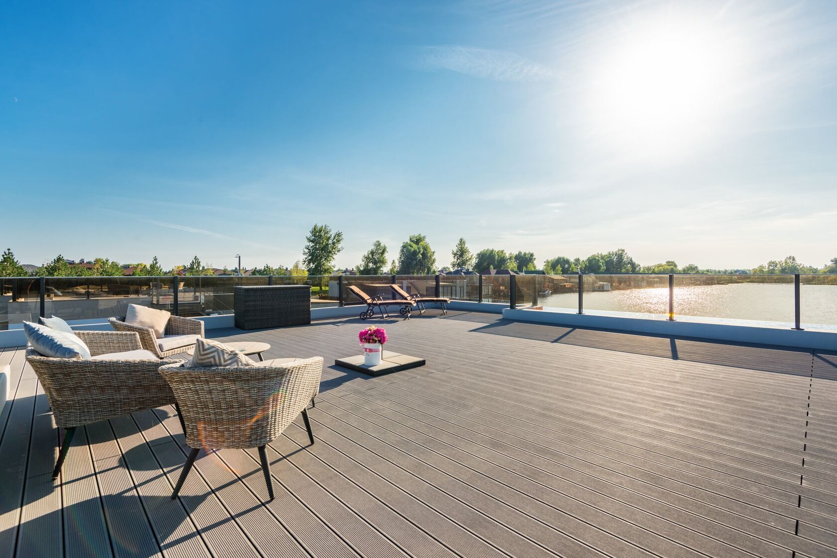Custom deck built for the view